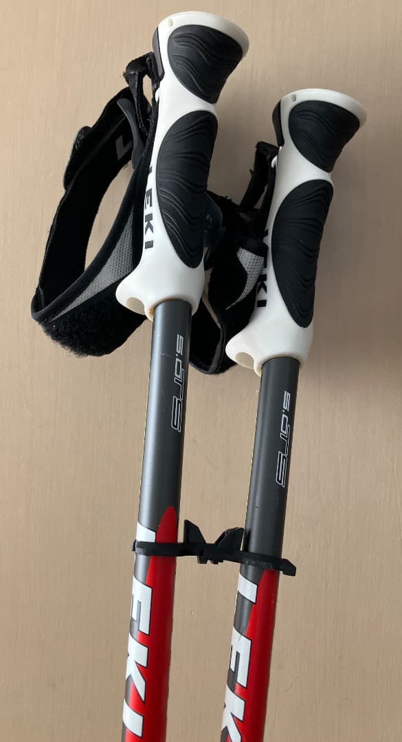 スキー板(SALOMON )+ストック(LEKI)