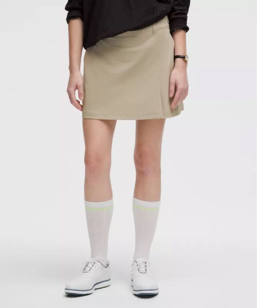 lululemon ストレッチツイル フロントプリーツ ゴルフスカート27 美品