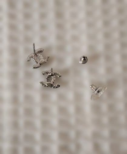 CHANEL ピアス ココマーク ラインストーン ピアス