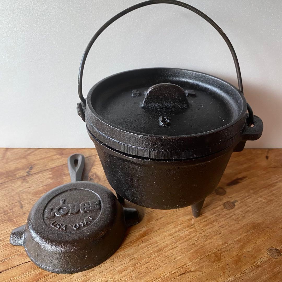 【USED】Lodge ダッチオーブン 5inch & ashtray