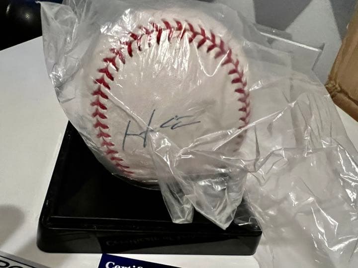 [MLB]松井秀喜選手と松井稼頭央選手ダブルサインボール(証明書付き)