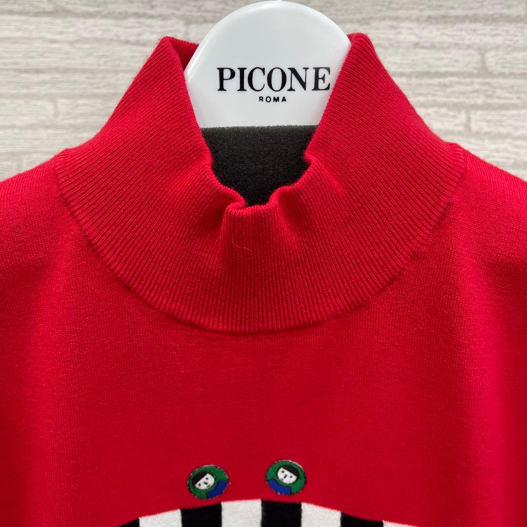 PICONE CLUB 赤ハイネックプルオーバー