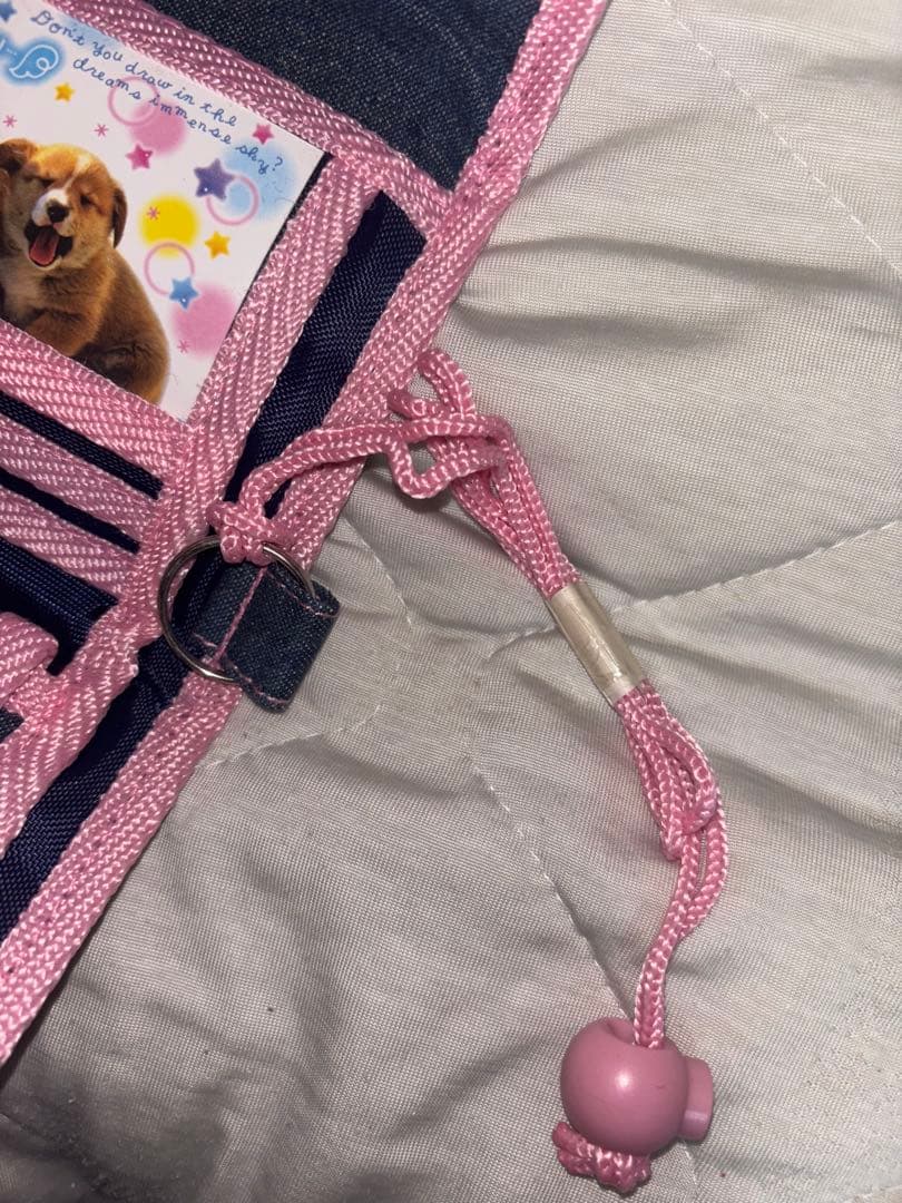 【未使用】財布　平成　Y2K デニム　パピオン　DREAMY PUPPY 当時物
