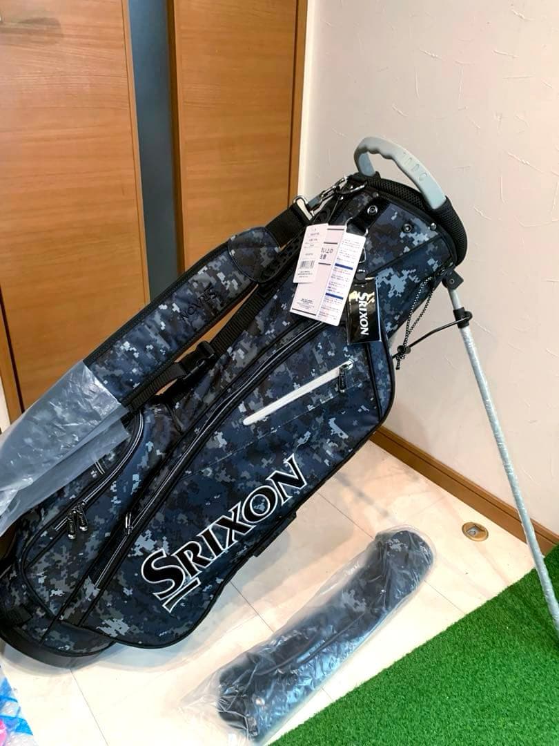 新品未使用　ダンロップ　スリクソン　軽量　スタンド　キャディバッグ　カモフラ