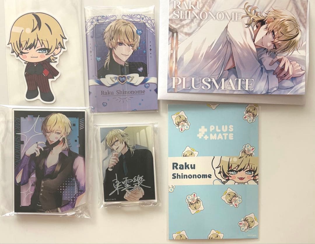 PLUSMATE プラスメイト 東雲樂 ロイヤルサロン お手紙 アクスタ