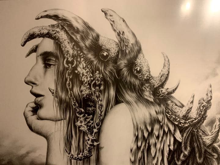 鉛筆画「鴉」2021年作製