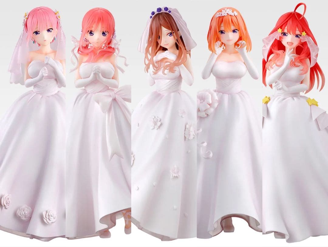 ❺フィギュアセット　一番くじ　五等分の花嫁＊　五つ子より愛をこめて