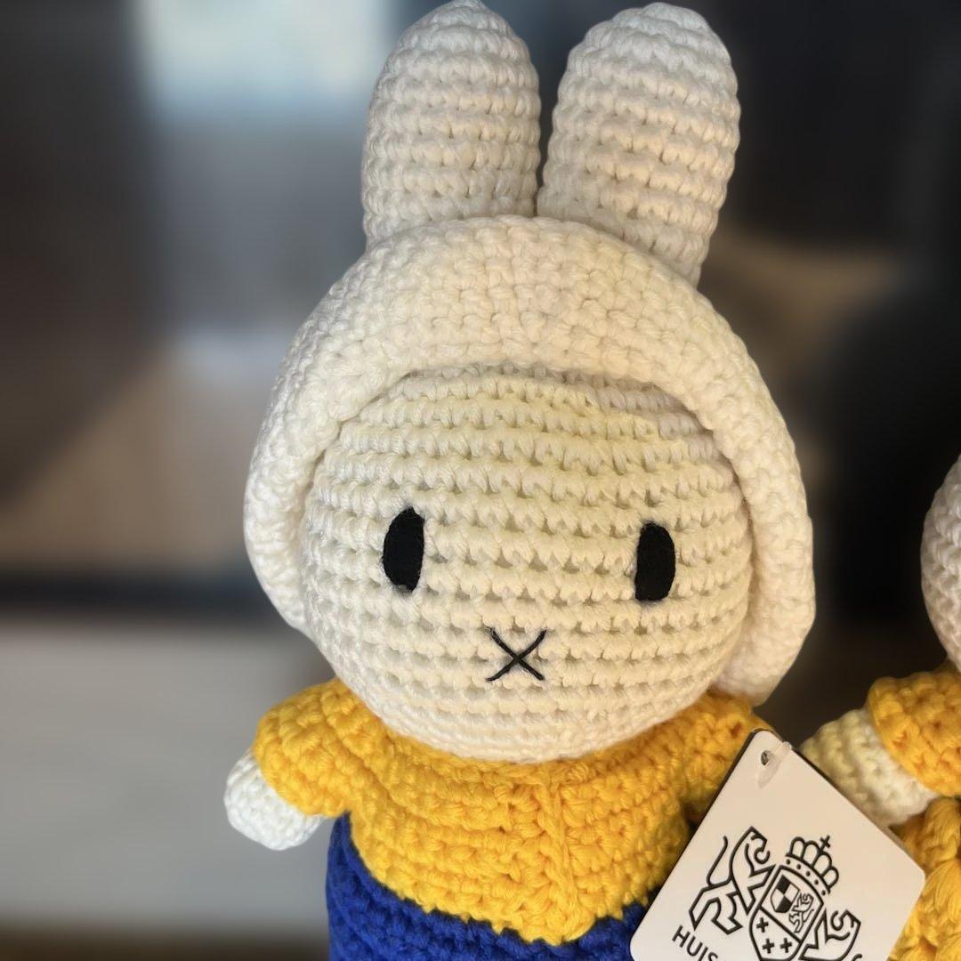 ミッフィー絵画シリーズあみぐるみ　ぬいぐるみ3体セット　ジャストダッチ新品未使用