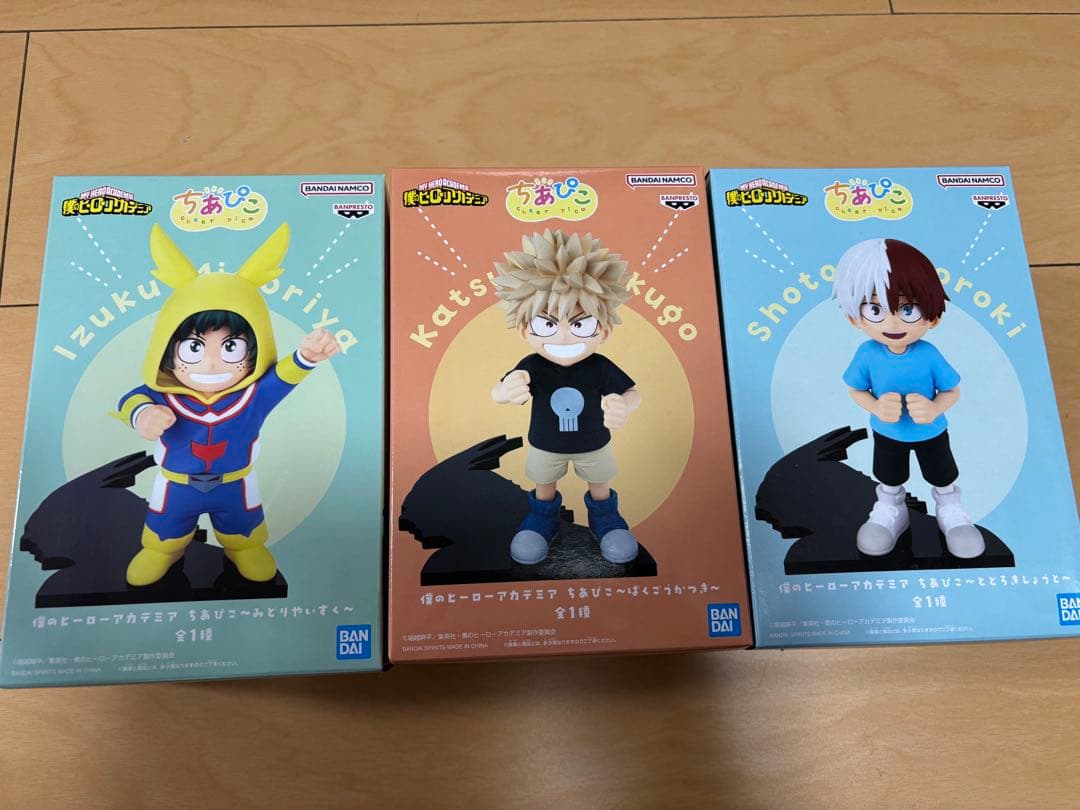 た*ー様 僕のヒーローアカデミア フィギュアセット ちあぴこ 出久 爆豪 焦凍