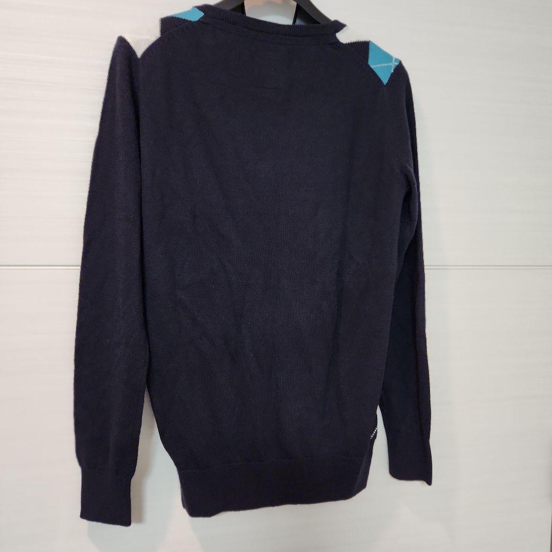 【新品未使用】Admiral GOLF／アーガイル Vネックセーター M