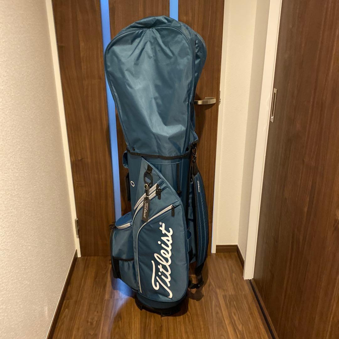 朝美品14分割　タイトリストキャディバッグ バルティックグリーン×クールグレー