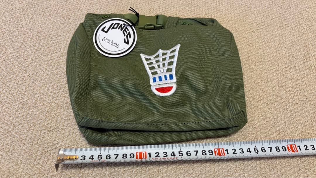 Jonesゴルフ　カードバッグ　ロゴ刺繍付 オリーブ色