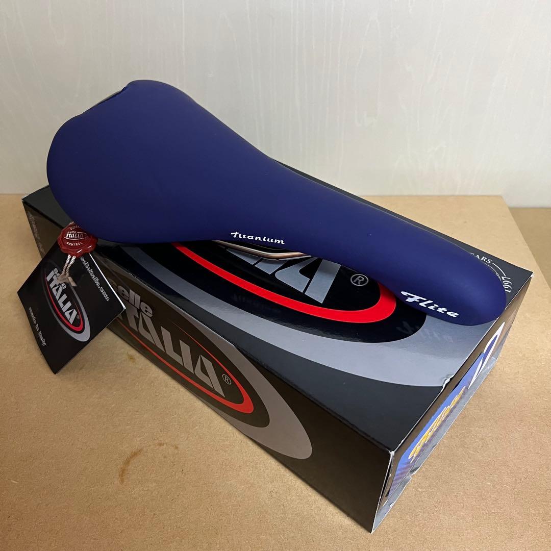 新品未使用 ブルー Selle Italia FLITE TITANIUM