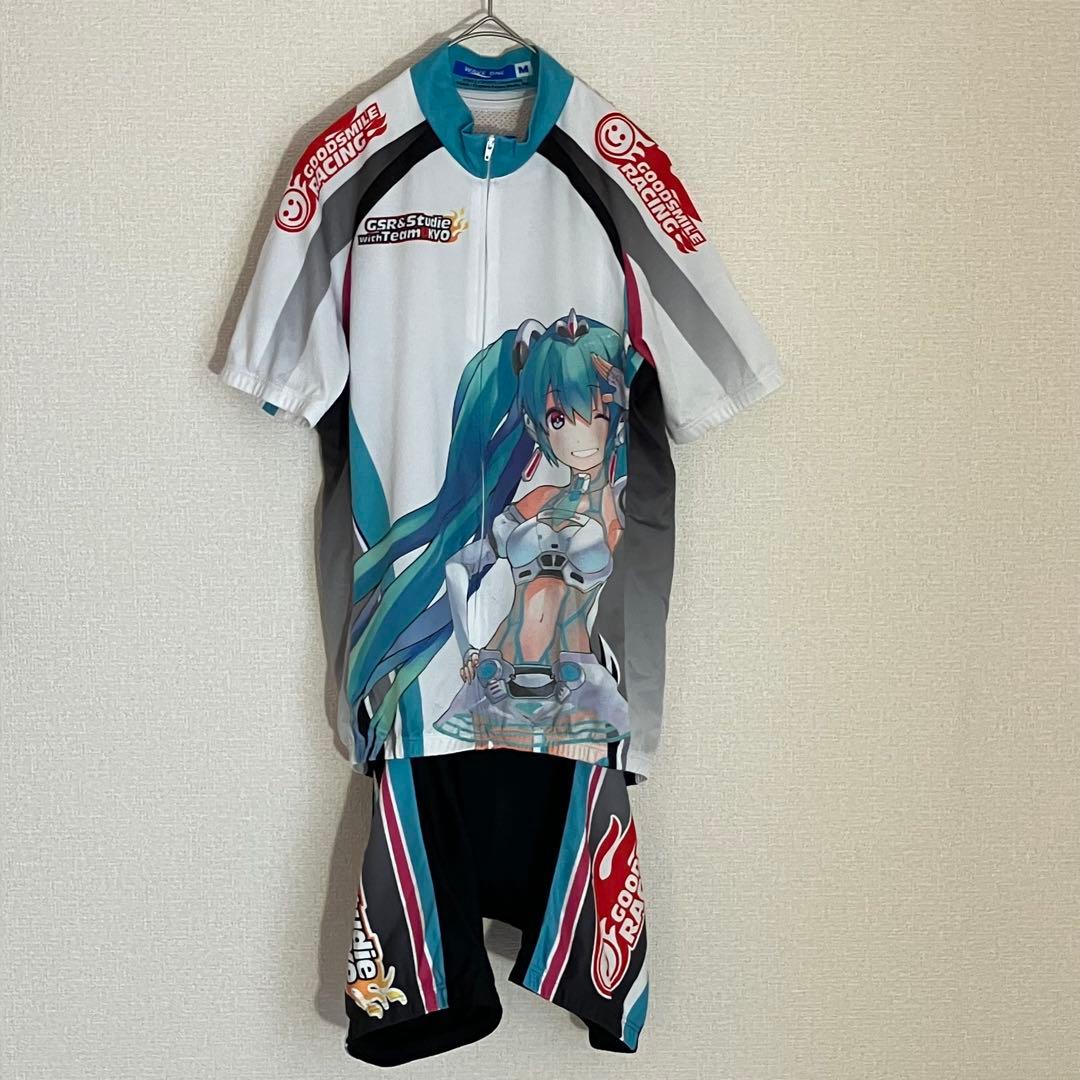 初音ミク レーシングミク サイクルジャージ パンツ 上下セット ウェイブワン