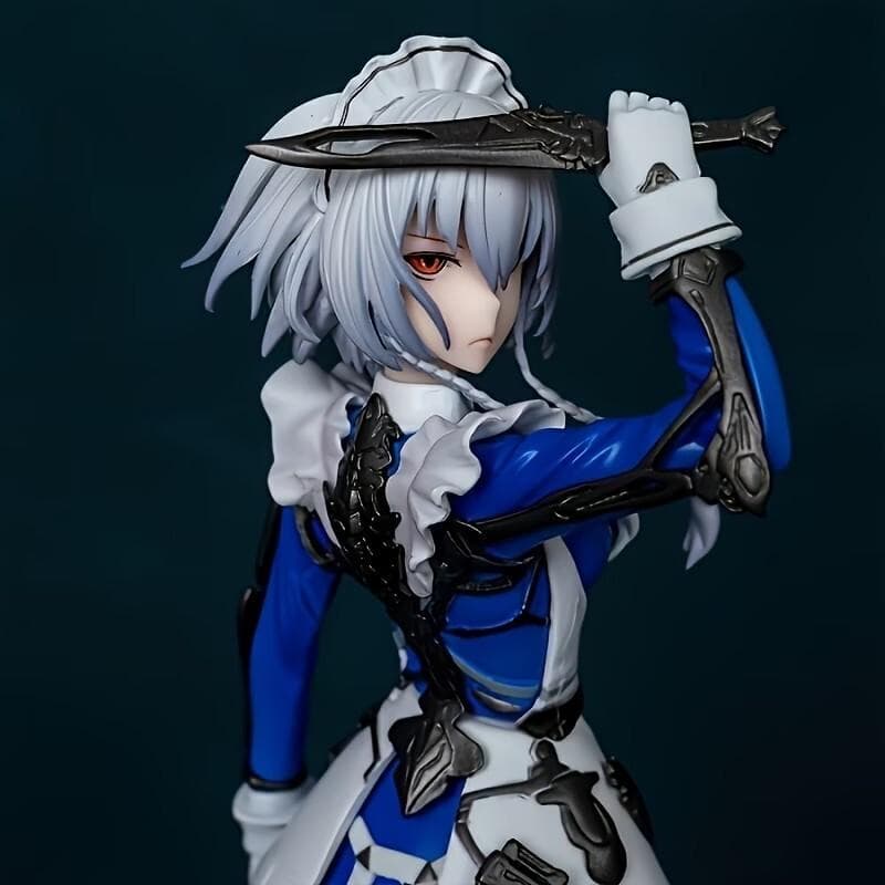 東方プロジェクトの十六夜咲夜のフィギュア全高約23cm海外限定の塗装済み