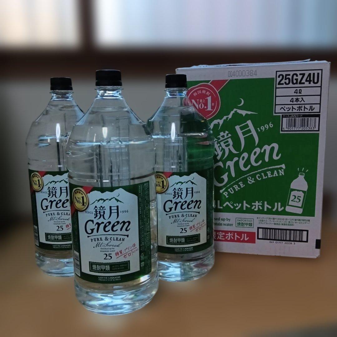 鏡月25度　4L　3本