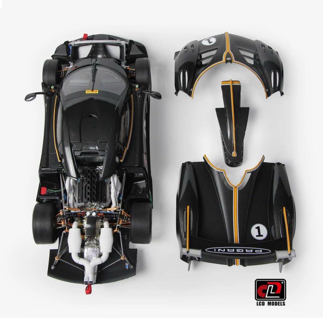 新品 未使用 LCD モデル 1/18 パガーニ ウアイラ ミニカー 全開閉