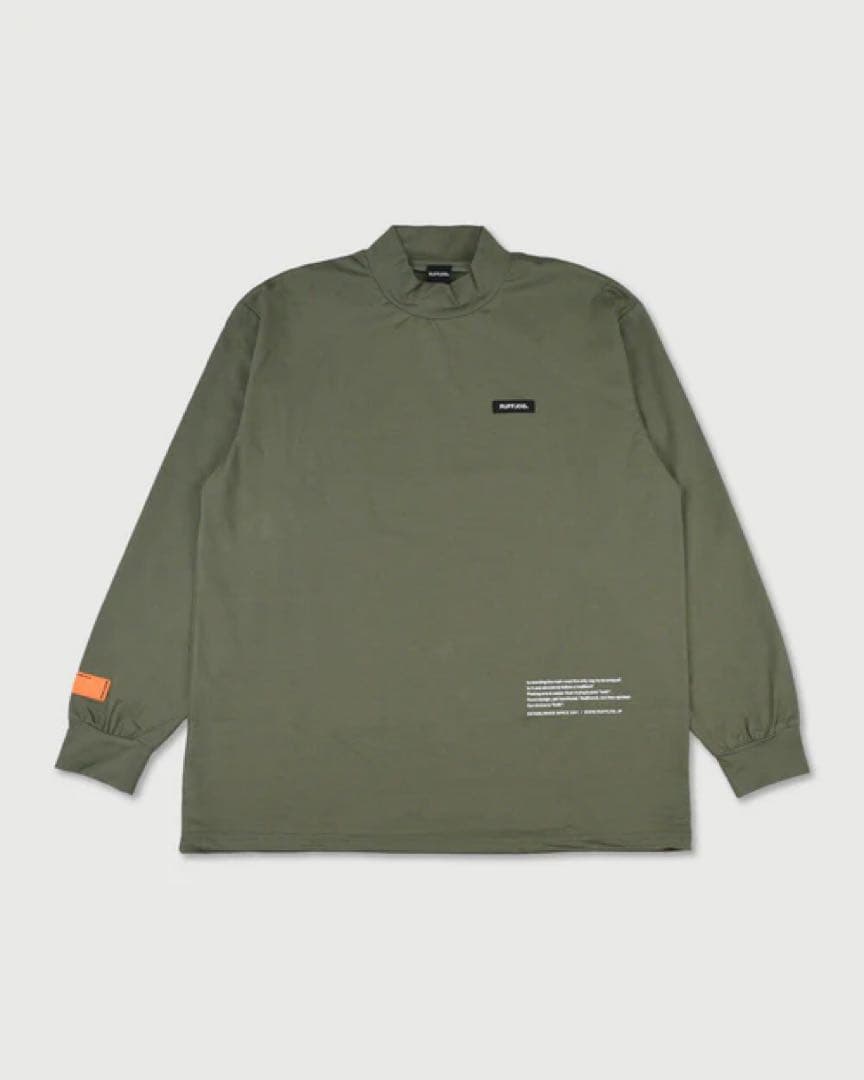 RUFFLOG MOCK NECK KHAKI ラフロッグ　新作