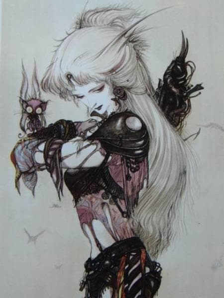 天野　喜孝、ファンタジー・ボックス、希少な画集より、新品額装付、状態良好