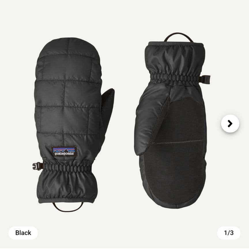 Patagonia レディース ナノ・パフ・ミット XS