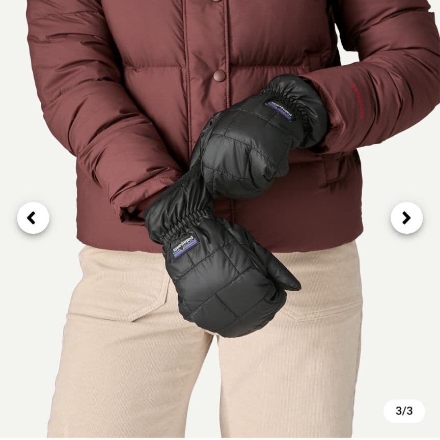 Patagonia レディース ナノ・パフ・ミット XS