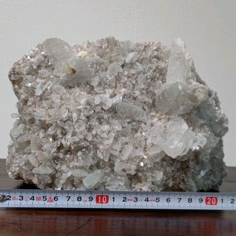 鉱物コレクション　セレナイト（透石膏）群晶