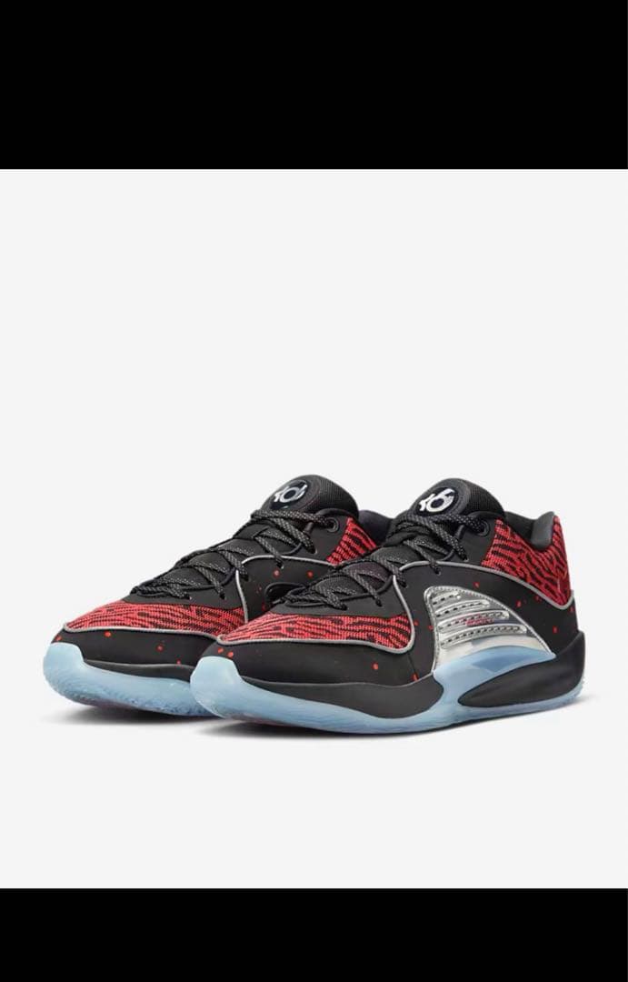 Nike KD 16 バスケットボールシューズ 黒/赤/青