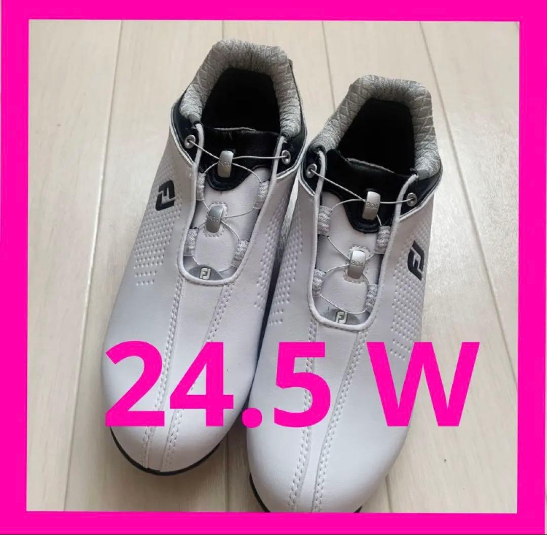 新品■【FOOT JOY フットジョイ】レディース　ゴルフシューズ　24.5 W