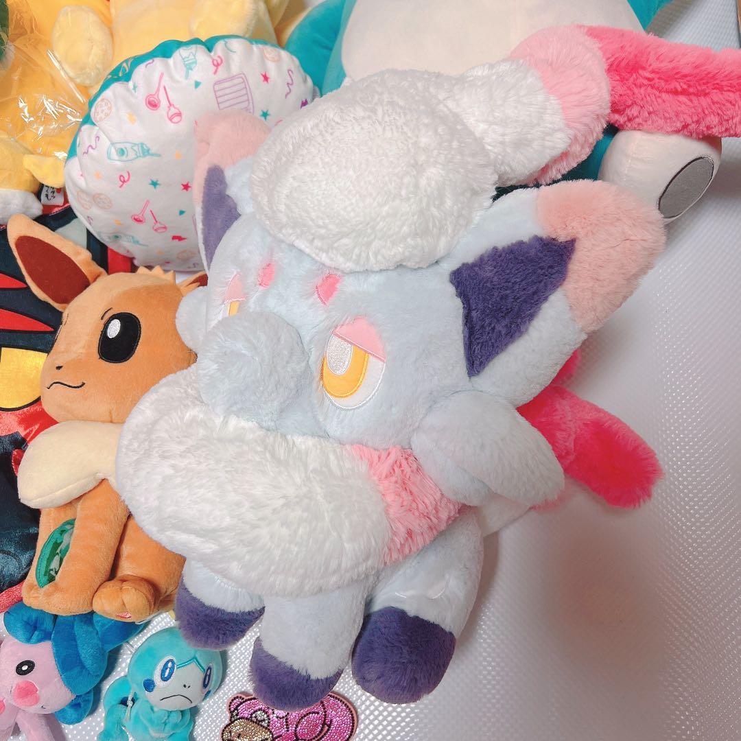 ふわふわ抱きぬいぐるみ　ヒスイゾロア　ポケモンセンター　イーブイ　カビゴン