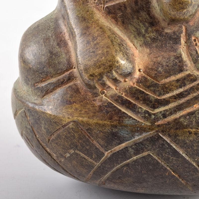 仏教美術　古銅鍍金　観音坐像　仏像　壁掛　時代箱付　D　R4885