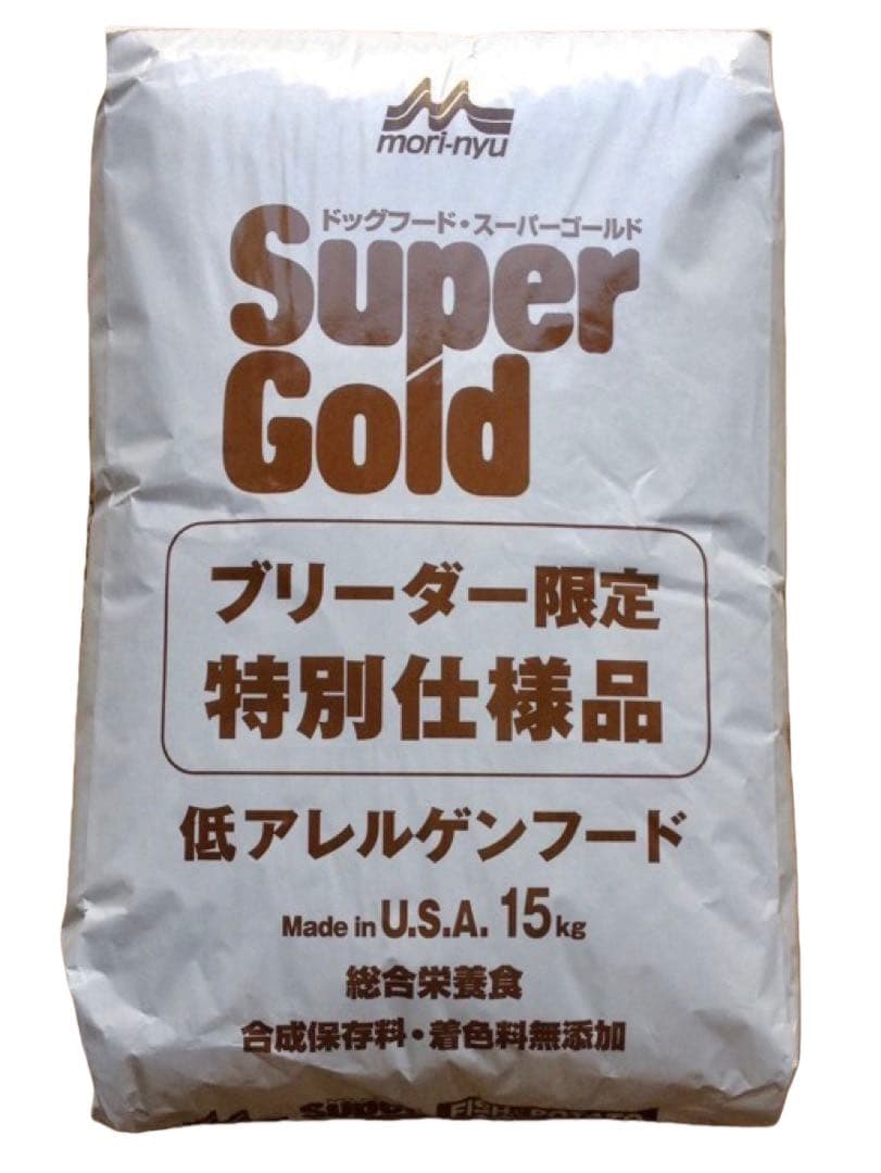 森乳 スーパーゴールド フィッシュ&ポテト 子犬成犬用15kg ブリーダーパック