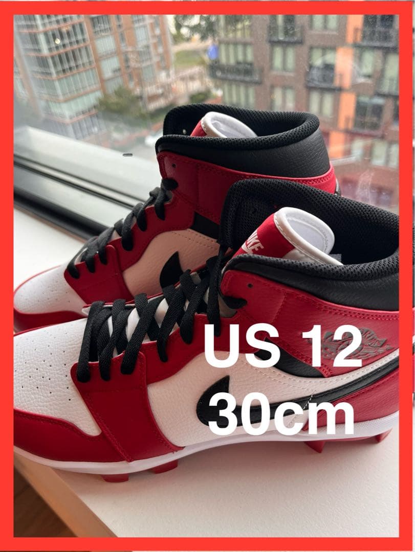 US 12 30cm Jordan 1 レトロMCS野球スパイク