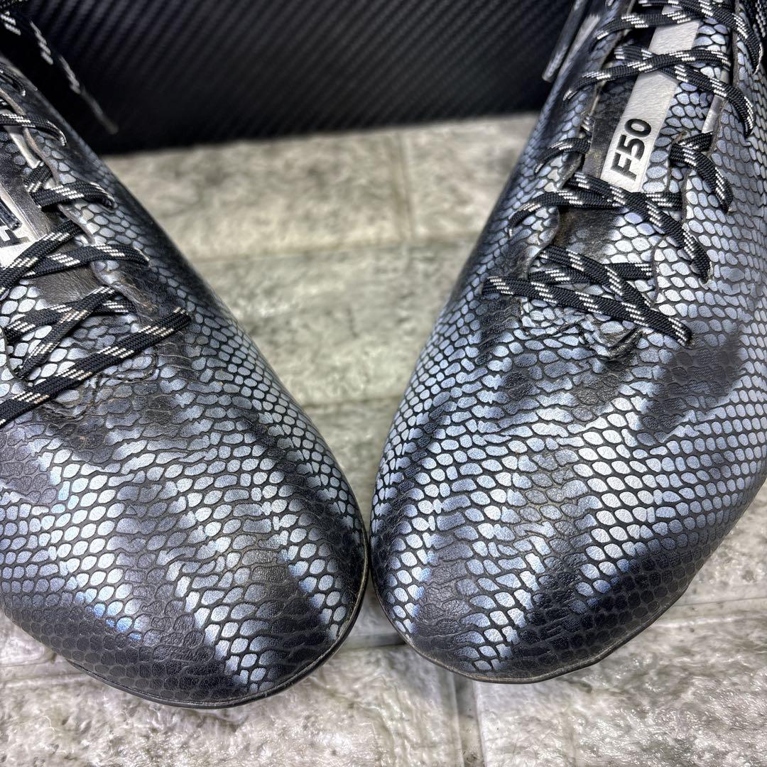 【美品】adidasアディゼロ F50 コアブラック/シルバーメット