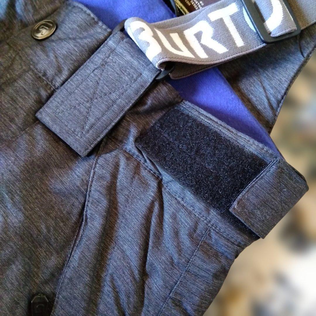 BURTON スノーボードパンツ グレー サスペンダー着脱式　日XS-S