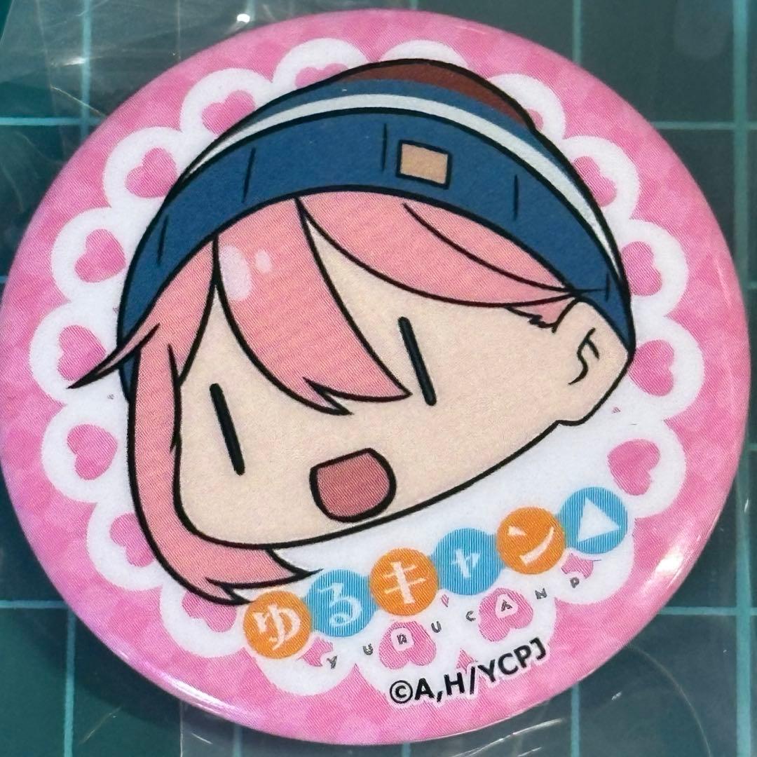 ゆるキャン△×café＆bar MENU キャラアイコン缶バッジ　各務原なでしこ