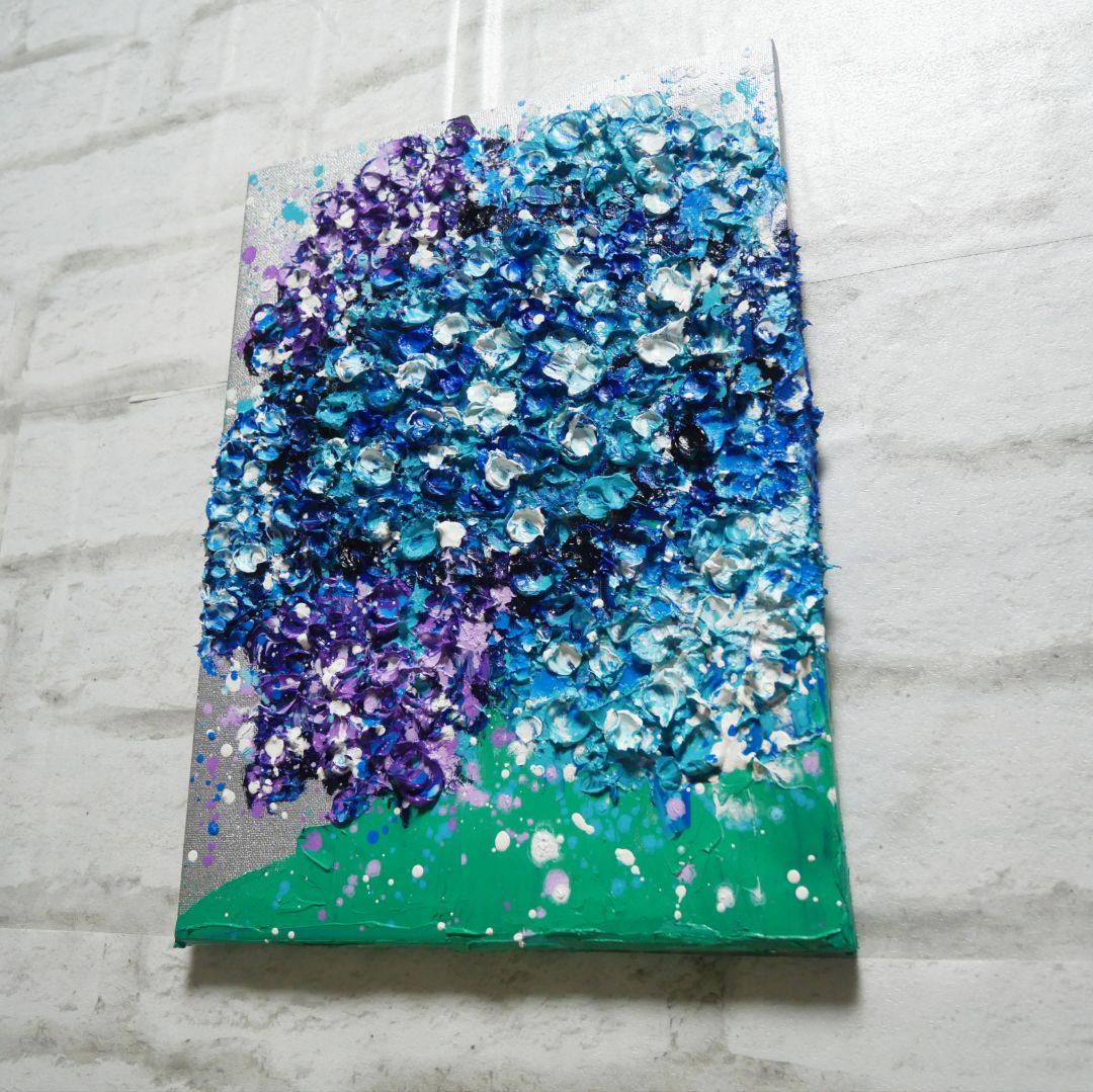 油絵 油彩 油彩画 絵 絵画 【梅雨の花】