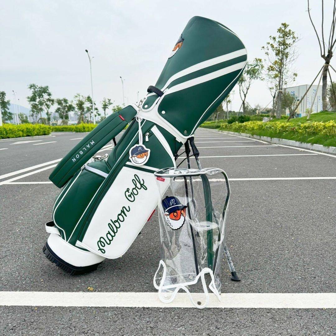 マルボンゴルフ malbon キャディバッグ  スタンド型バッグ グリーン