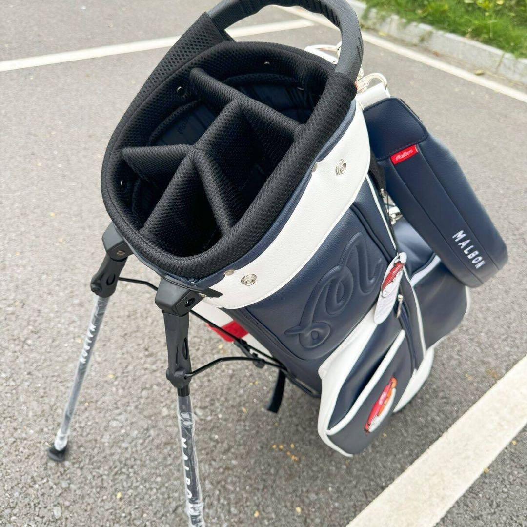 マルボンゴルフ malbon キャディバッグ  スタンド型バッグ グリーン