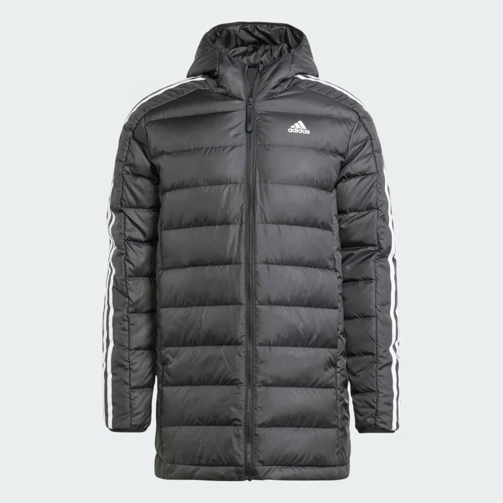 adidas ベンチコート ライトダウン フード付きジャケット アディダス M