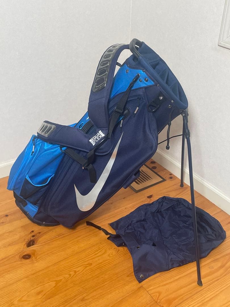 中古　Nike スタンド付きキャディバッグ 青/紺