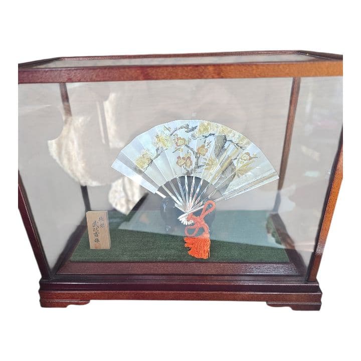 純銀 武比古作 扇子 工芸品