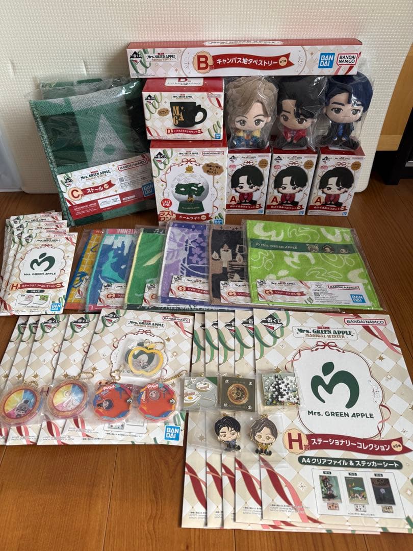 値下⭐︎Mrs. GREEN APPLE 一番くじ♡ほぼコンプ３9点セット