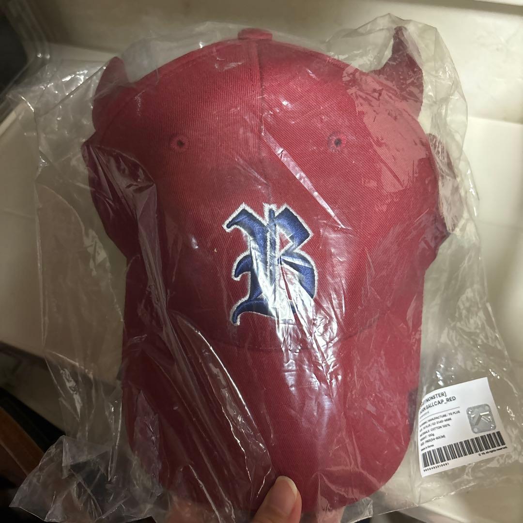 【ソウル限定】BABYMONSTER HORN BALLCAP レッド　1st