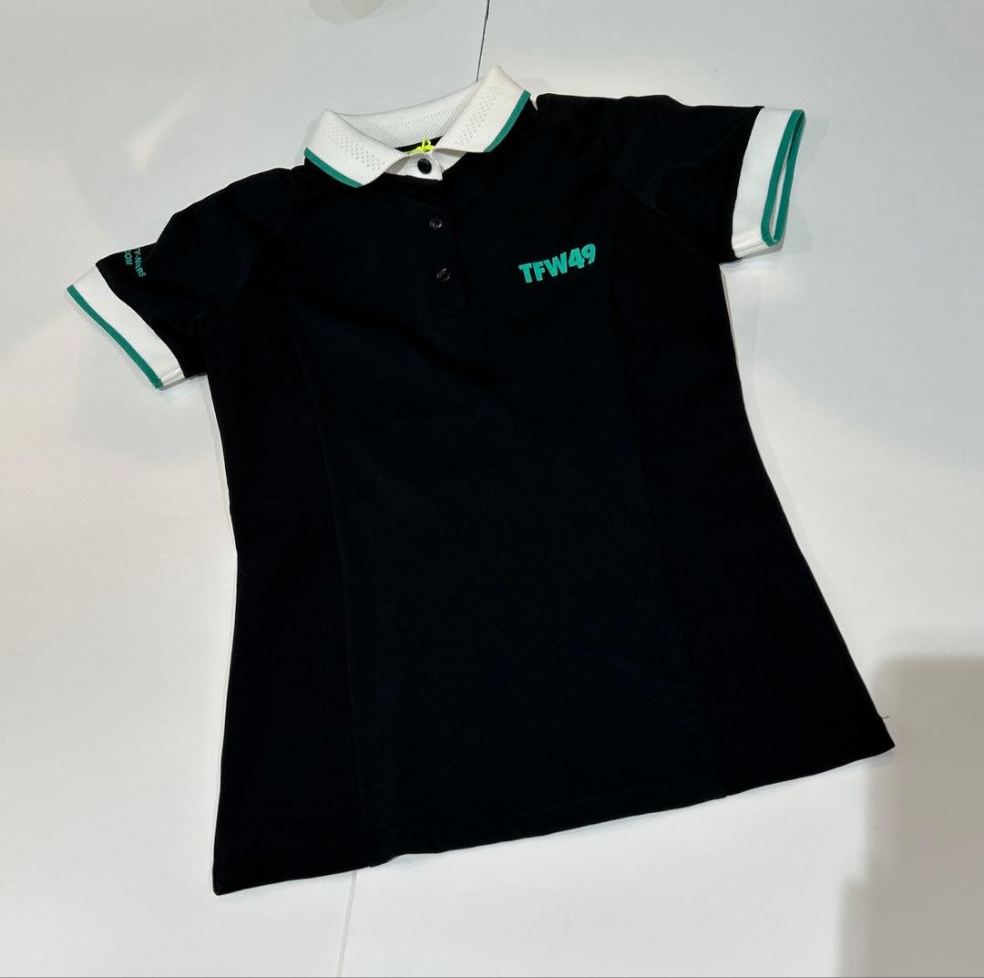 新品❤️TFW49 ブラックポロシャツ レディース