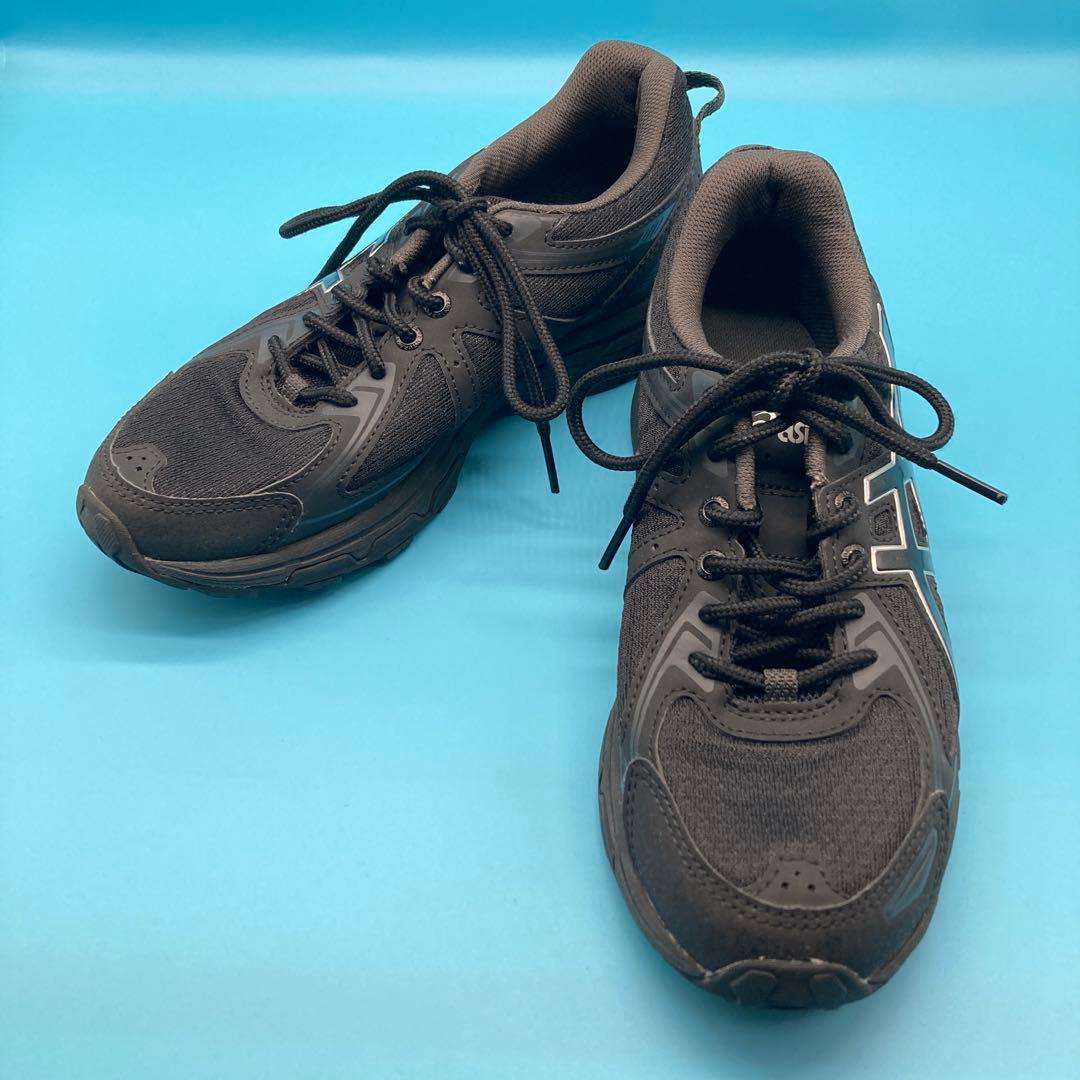 【美品】ASICS アシックスGEL-VENTURE6 23.5cm黒ランニング
