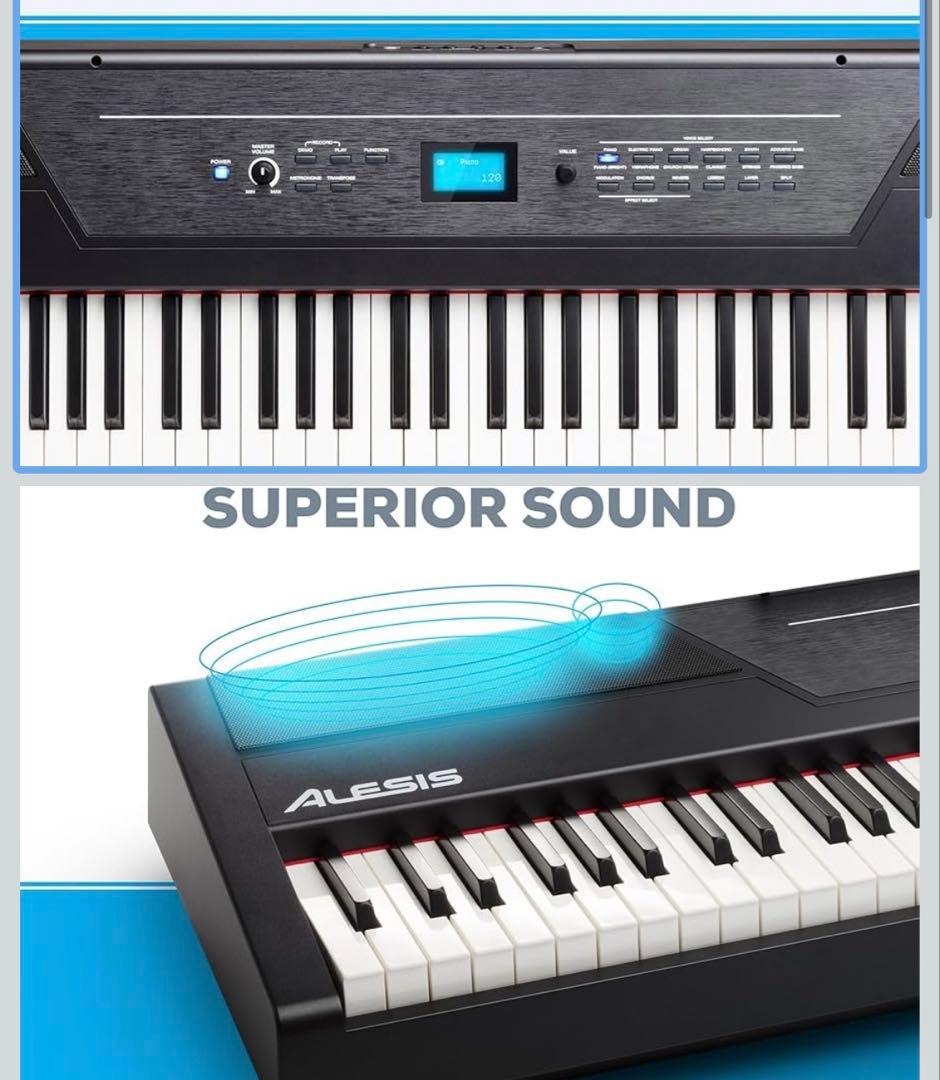 Alesis 電子ピアノ 88鍵盤 ウェイティッドハンマーアクション鍵盤