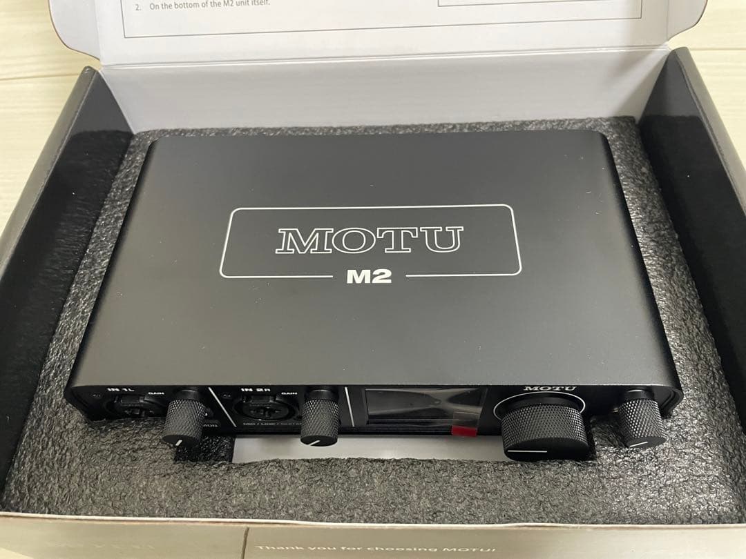 【極美品】MOTU M2 オーディオインターフェイス 30分使用