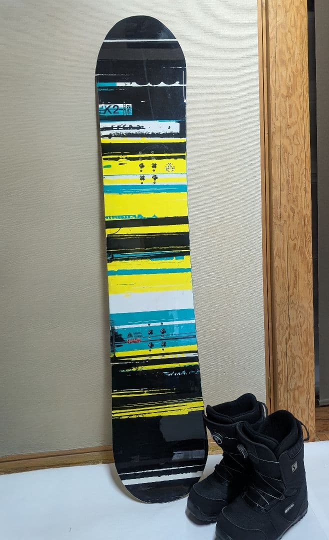【ボード&ブーツセット】K2 スノーボード ブラック ブーツ25.5〜26cm