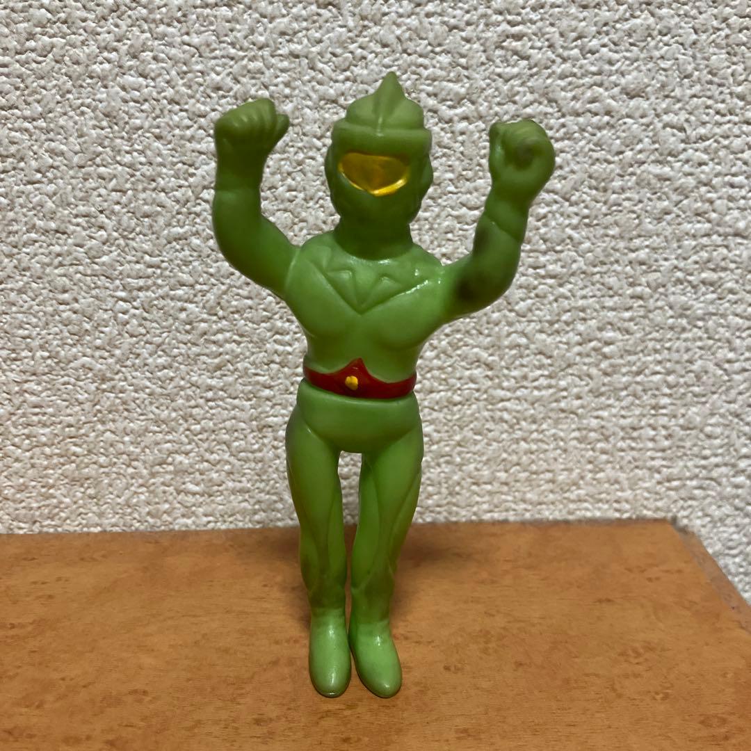 【当時物】トリプルファイター グリーンファイター フィギュア 昭和レトロ ソフビ