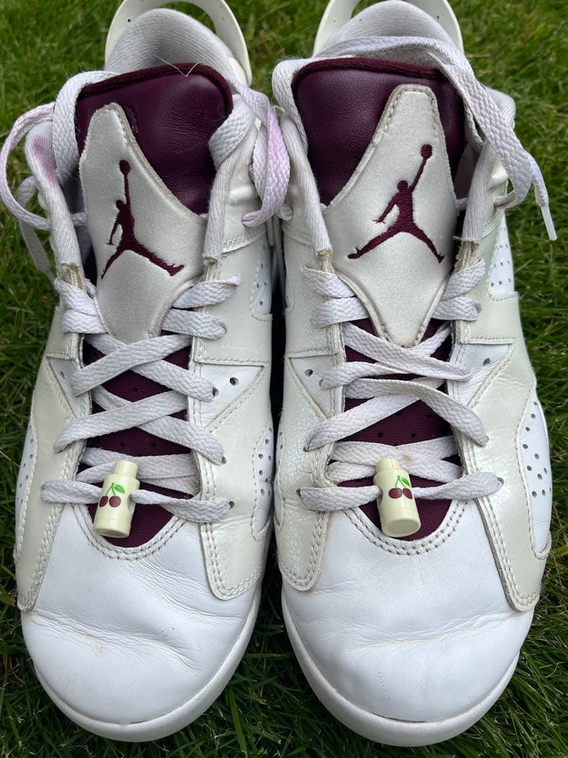 NIKE AIRJORDAN 6 ホワイト/バーガンディ 27.5cm